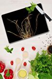 Saban Altın Dal Cam Kesme Tahtası - Cam Kesme Tablası | 20 Cm X 30 Cm